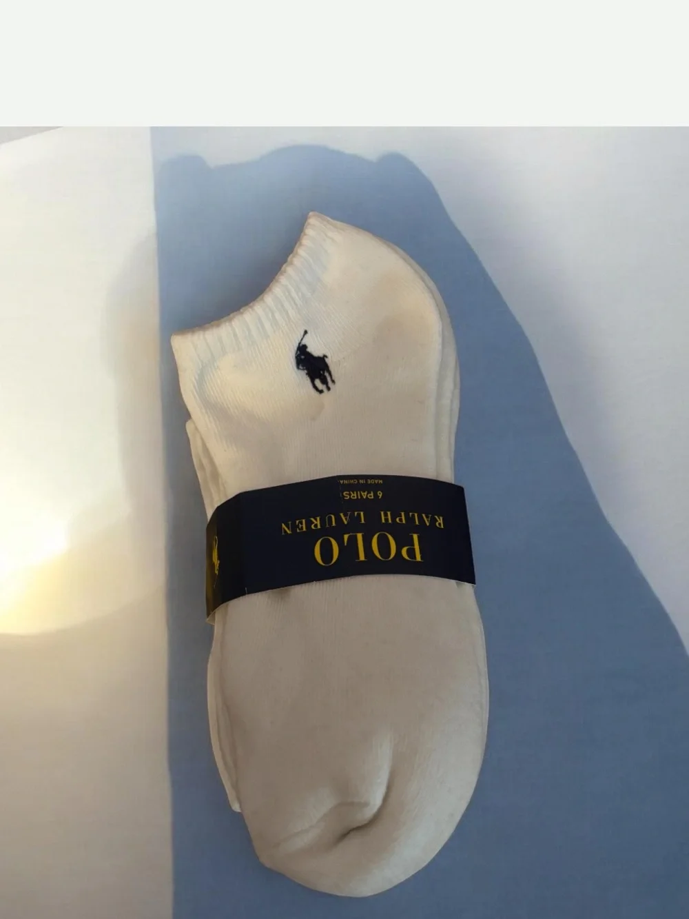 Polo by Ralph Lauren White Low-Cut Athletic No-Show Socks - 6 Pack